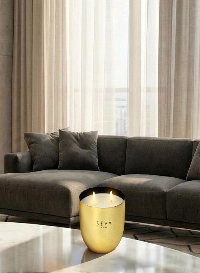 SEVA HOME Heirloom Classic Bloom Scented Candle | 40 Hour Burn | Natural Soy Wax | Orchid & Tuberose, Jasmine | Home Decor & Luxury Gifting - Image 2